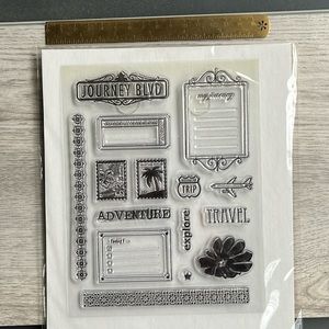 Travel Clear Stamps. Making Memories